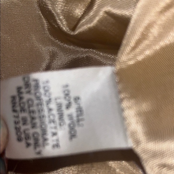 Marvin Richards Cream Blazer with Tan REAL FOX Fur Collar - Picture 5 of 7